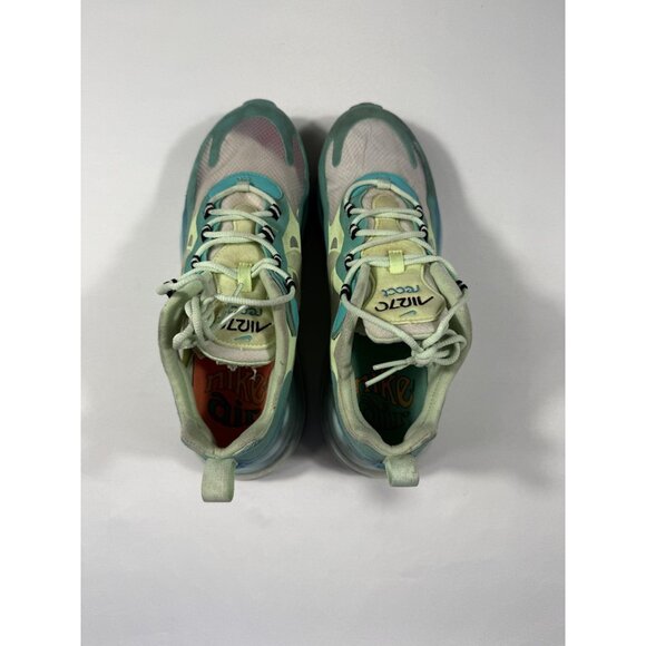 Nike Air Max 270 React Shoes Mens Size 9 Green Teal Running Sneakers AO4971-301 - Picture 6 of 9